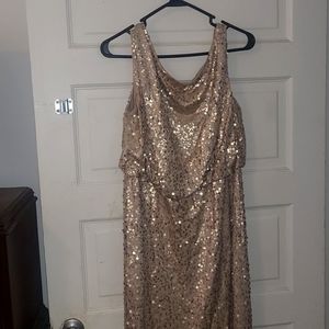 Beautiful gold long dress.